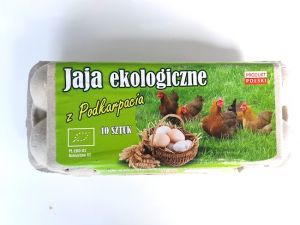 Jaja ekologiczne zielononóżki z Podkarpacia 10 szt. L
