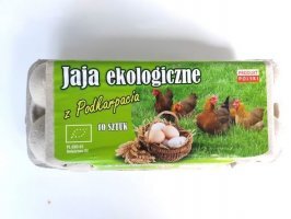 Jaja ekologiczne zielononóżki z Podkarpacia 10 szt.
